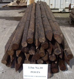 3.5m No. 10 Posts (click to enlarge) 3.5m No. 10 Posts (click to enlarge)