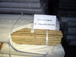 2.74m 22 - 24 diameter bamboo (click to enlarge) 2.74m 22 - 24 diameter bamboo (click to enlarge)